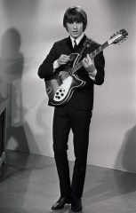 Editorial use only
Mandatory Credit: Photo by ITV/Shutterstock (998151hd)
'Scene at 6:30'  TV - 1963 - The Beatles - George Harrison.
ITV ARCHIVE