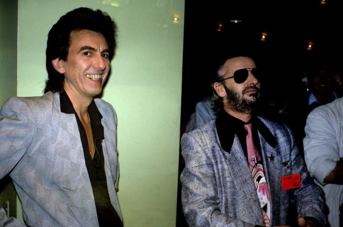 George Harrison & Ringo Starr In 1985