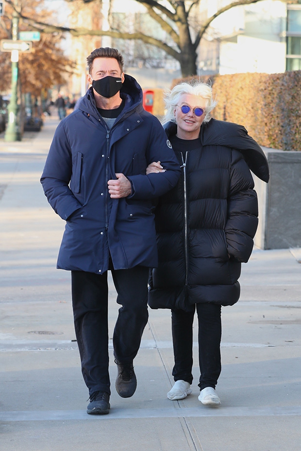 Hugh Jackman & Wife DeborraLee Furness Go For NYC Walk Photos