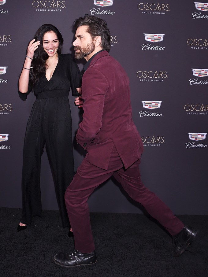John Stamos & Caitlin McHugh At The Cadillac Oscar Party