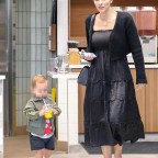 *EXCLUSIVE* Katharine McPhee steps out for dinner with her little one