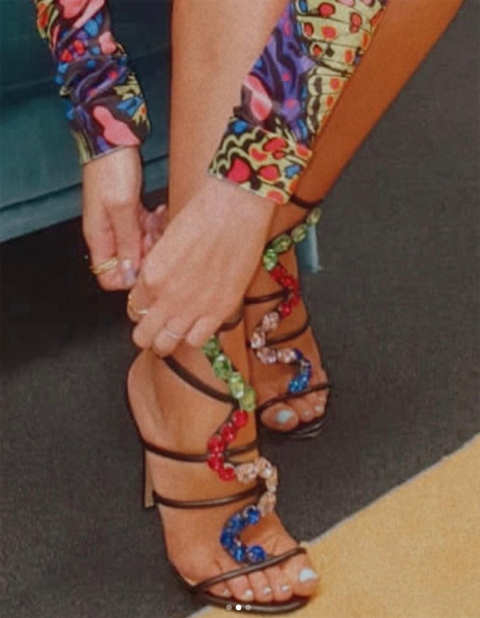 Michelle Keegan in Alzuarr Paris Shoes