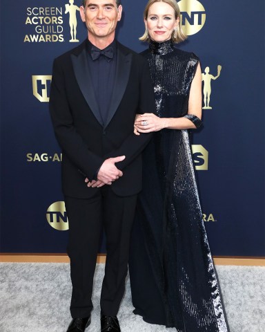 Billy Crudup and Naomi Watts
28th Annual Screen Actors Guild Awards, Arrivals, The Barker Hangar, Santa Monica, Los Angeles, USA - 27 Feb 2022