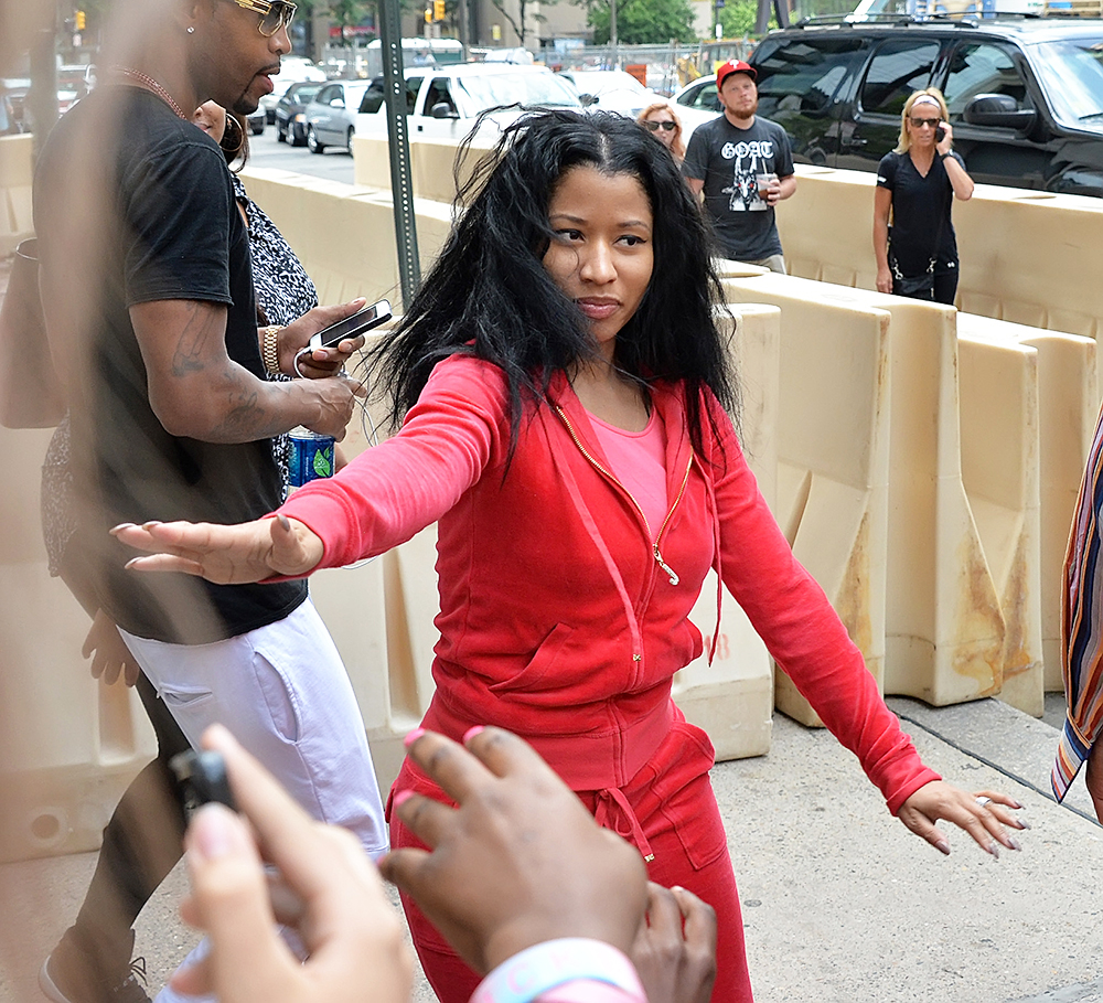 Nicki Minaj arrives back at her hotel after visiting the Chanel