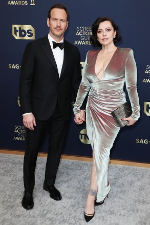 Patrick Wilson and Dagmara Dominczyk
28th Annual Screen Actors Guild Awards, Arrivals, The Barker Hangar, Santa Monica, Los Angeles, USA - 27 Feb 2022