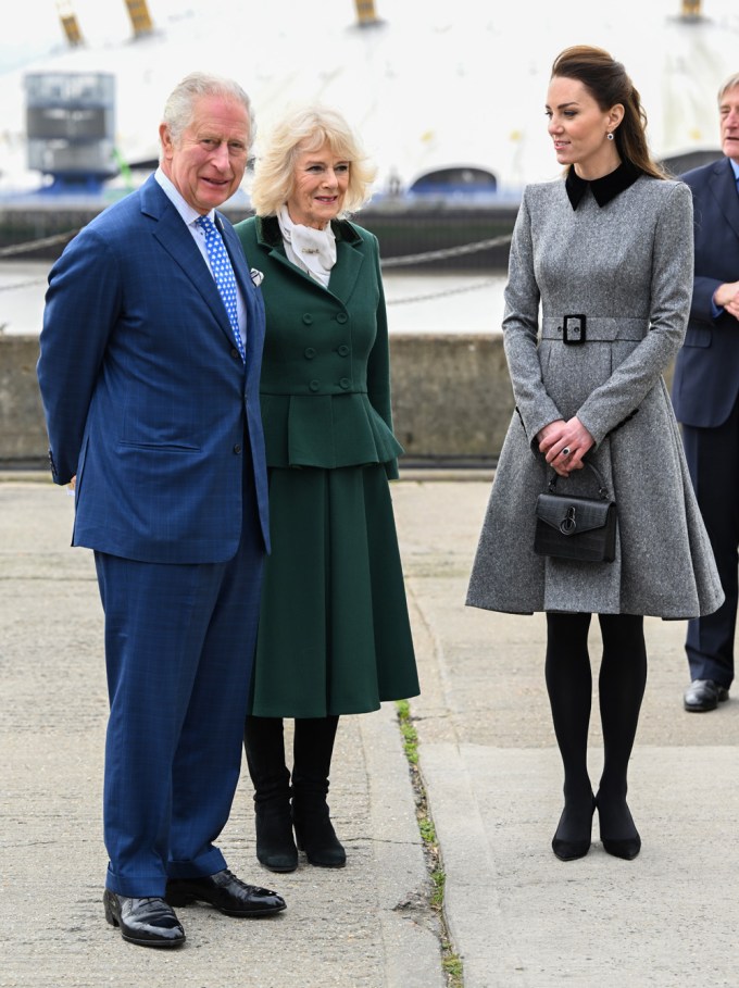 King Charles III & Camilla Parker Bowles With Kate Middleton