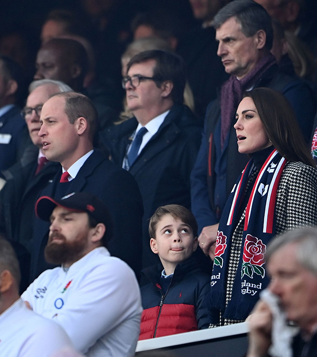 Prince George, Prince William & Kate Middleton Watch Rugby: Photo –  Hollywood Life