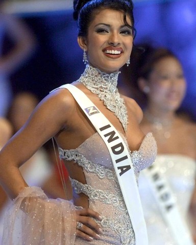 London United Kingdom: 18-year-old Priyanka Chopra of India Poses on Stage During the Miss World Final at the Millenium Dome in London Thursday 30 November 2000 Chopra Won the Contest
VARIOUS - Nov 2000