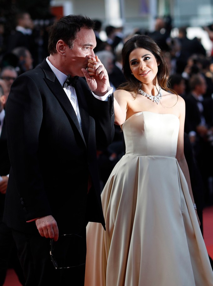 Quentin Tarantino & Daniella Pose On The 2019 Awards Ceremony Red Carpet, Cannes, France