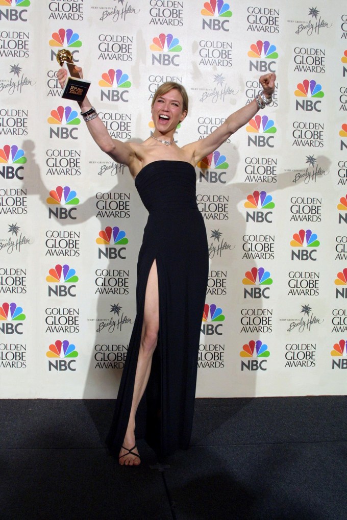 Renee Zellweger At The 2001 Golden Globes