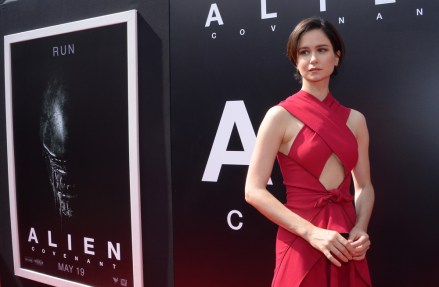From the cast of "Alien: Convenant", actress Katherine Waterson arrives on the red carpet ahead of Sir Ridley Scott's hand and footprint ceremony in front of TCL Chinese Theatre (formerly Grauman's) in the Hollywood section of Los Angeles on May 17, 2017.
Ridley Scott Handprint Ceremony, Los Angeles, California, United States - 18 May 2017