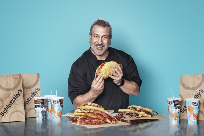 Joey Fatone With A Calzone