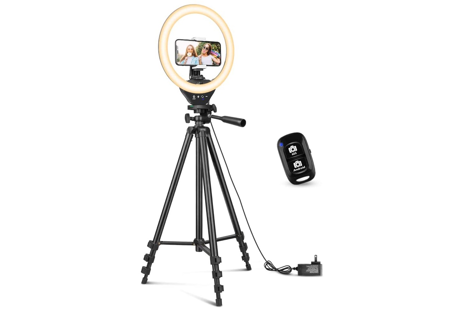 Iphone tripod and ring sales light