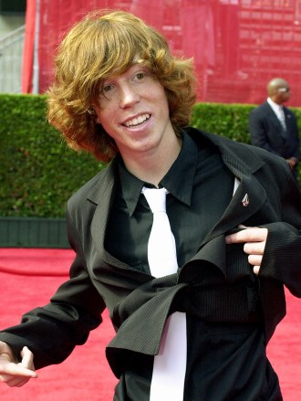 WHITE Snowboarder Shaun White shows off his belt as he arrives at the 11th annual ESPY Awards, in Los Angeles. The ESPY Awards honor the year's top performances and sports moments. White is nominated for best action sports athlete
ESPY AWARDS, LOS ANGELES, USA
