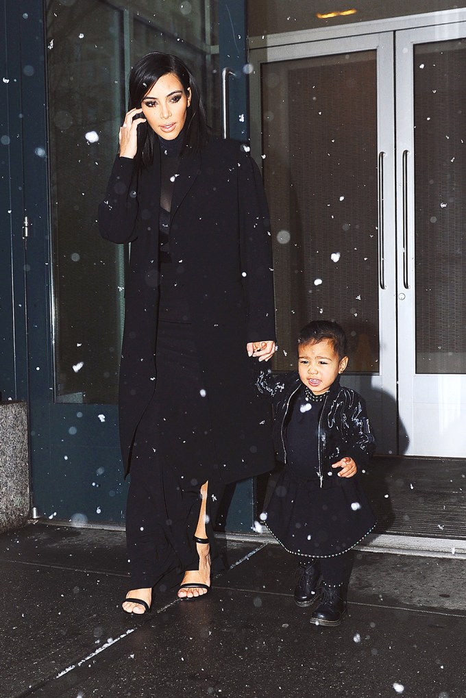 Kim Kardashian In NYC With North West