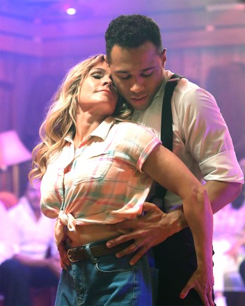 THE REAL DIRTY DANCING: L-R: Cat Cora and Corbin Bleu in the special event series THE REAL DIRTY DANCING set to air Tuesdays, on Feb. 1, Feb. 8, Feb. 15 and Feb. 22 (9:00-10:00 PM ET/PT) on FOX. ©2022 Fox Media LLC. CR: Antony Platt/FOX