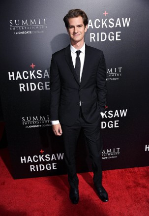 Andrew Garfield
'Hacksaw Ridge' film premiere, Arrivals, Los Angeles, USA - 24 Oct 2016