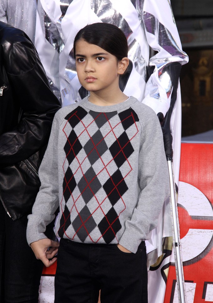 Blanket Jackson Attends His Father’s Handprint Ceremony