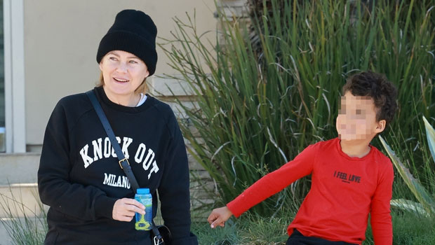 Ellen Pompeo Blows Bubbles With Adorable Son on Eli Ivery, 5, In LA — Photos