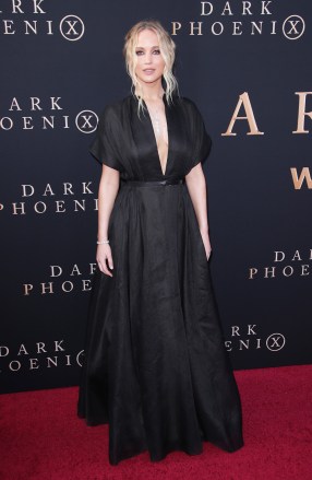 Jennifer Lawrence
'X-Men: Dark Phoenix' film premiere, Arrivals, TCL Chinese Theatre, Los Angeles, USA - 04 Jun 2019
Wearing Dior same outfit as catwalk model *10222391cr