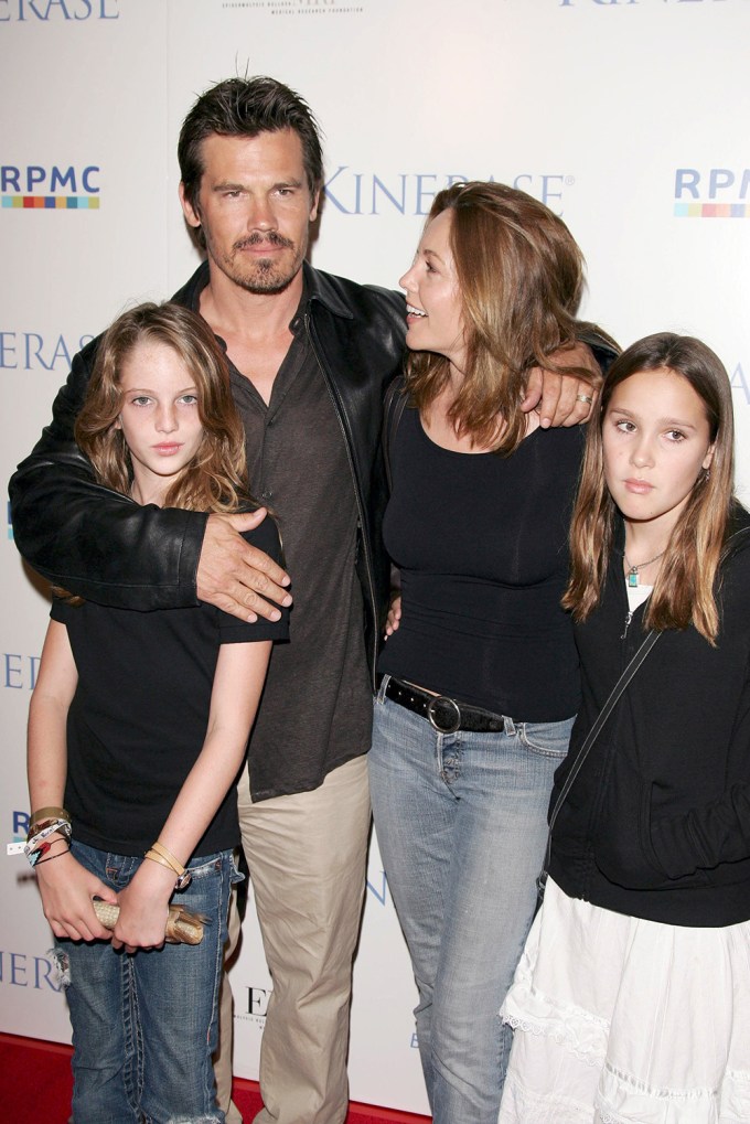 Josh Brolin & Family In 2005
