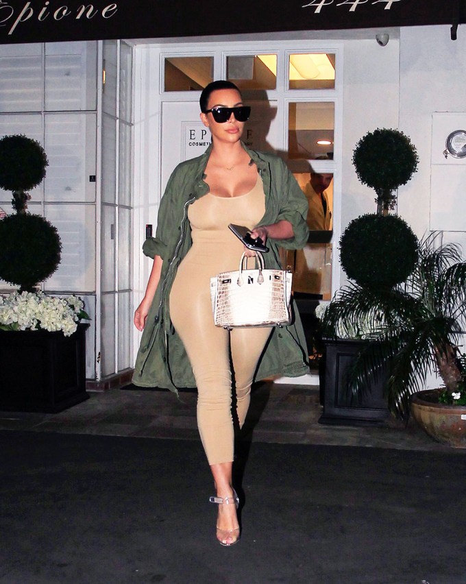WornOnTV: Kim's beige bodysuit on Keeping Up with the Kardashians, Kim  Kardashian