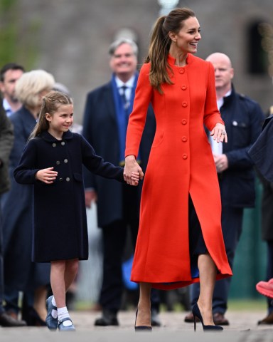 Catherine Duchess of Cambridge and Princess Charlotte Duke and Duchess of Cambridge visit Cardiff Castle, UK - 04 Jun 2022 The Duke and Duchess of Cambridge will visit Cardiff Castle on Saturday, 4th June to meet  performers and crew involved in the special Platinum Jubilee Celebration Concert taking  place in the castle grounds later that afternoon. During their visit, The Duke and Duchess  will view rehearsals and meet some of the acts taking part in the celebrations, including  Bonnie Tyler and Owain Wynn Evans, West End performers, Rubicon Dance Company and  the Wales Youth Choir for Good.