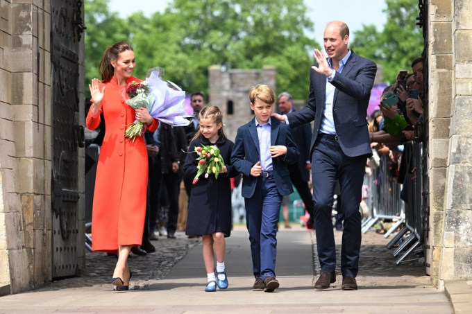 The Duke & Duchess of Cambridge With Their Kids In Wales