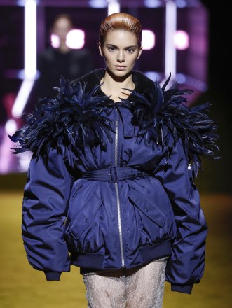 Kendall Jenner on the catwalk
Prada show, Runway, Autumn Winter 2022, Milan Fashion Week, Italy - 24 Feb 2022