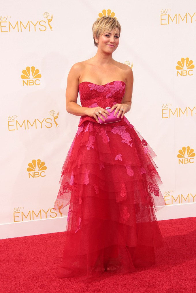Kaley Cuoco At The 2014 Emmy Awards
