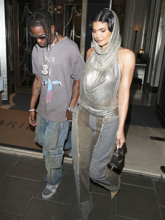 Kylie Jenner and Travis Scott out in London