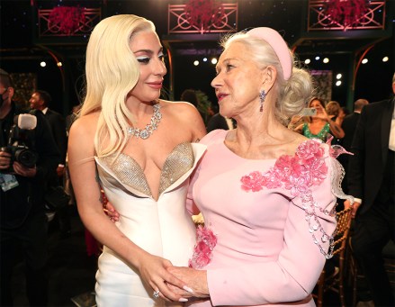 Lady Gaga and Helen Mirren
28th Annual Screen Actors Guild Awards, Show, The Barker Hangar, Santa Monica, Los Angeles, USA - 27 Feb 2022