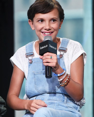 Actor Millie Bobby Brown participate in the BUILD Speaker Series to discuss the Netflix series, "Stranger Things", at AOL Studios, in New York
BUILD Speaker Series: "Stranger Things", New York, USA