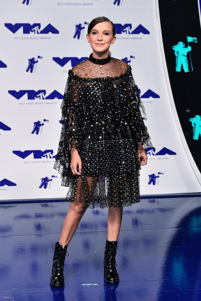Millie Bobby Brown at the 2017 VMAs