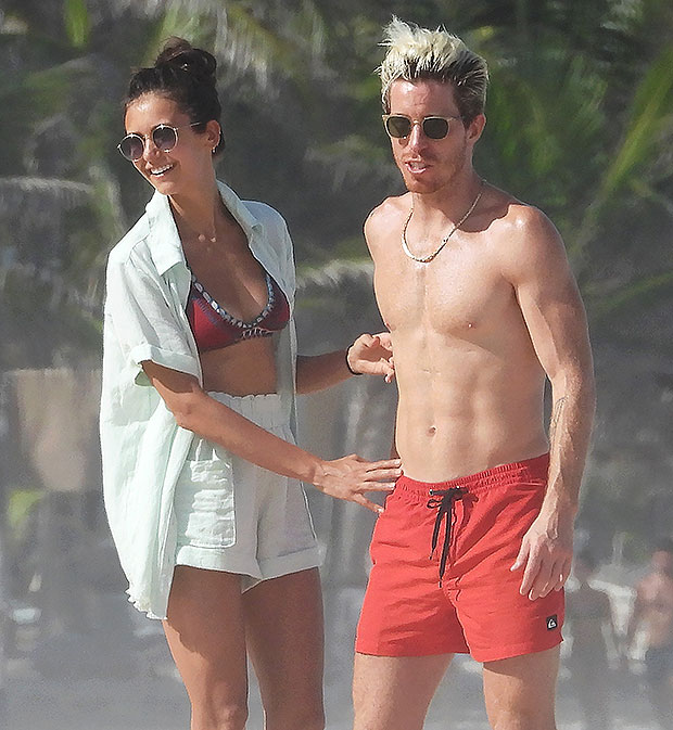 nina dobrev shaun white 