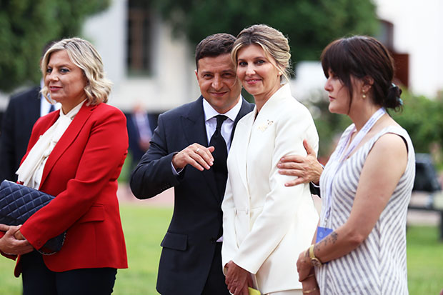 President Zelensky and his wife Olena