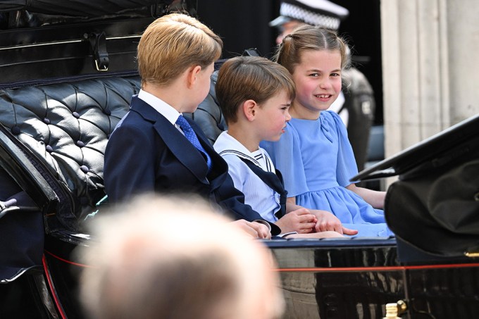 Prince George, Prince Louis & Princess Charlotte Attend 2022 Trooping The Colour