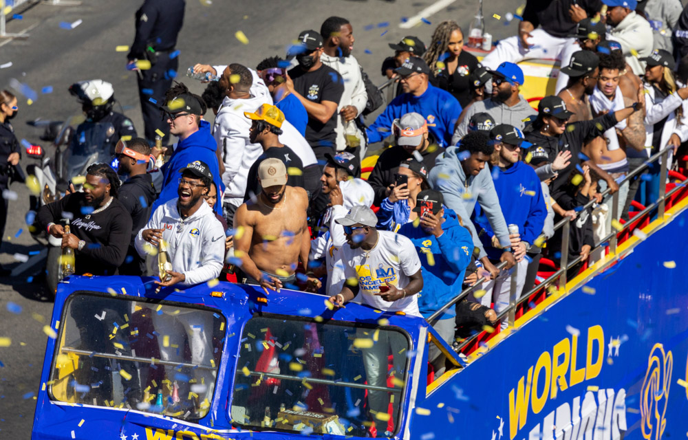 Rams Celebrate Super Bowl Victory with Parade, Fan Rally - The San Fernando  Valley Sun