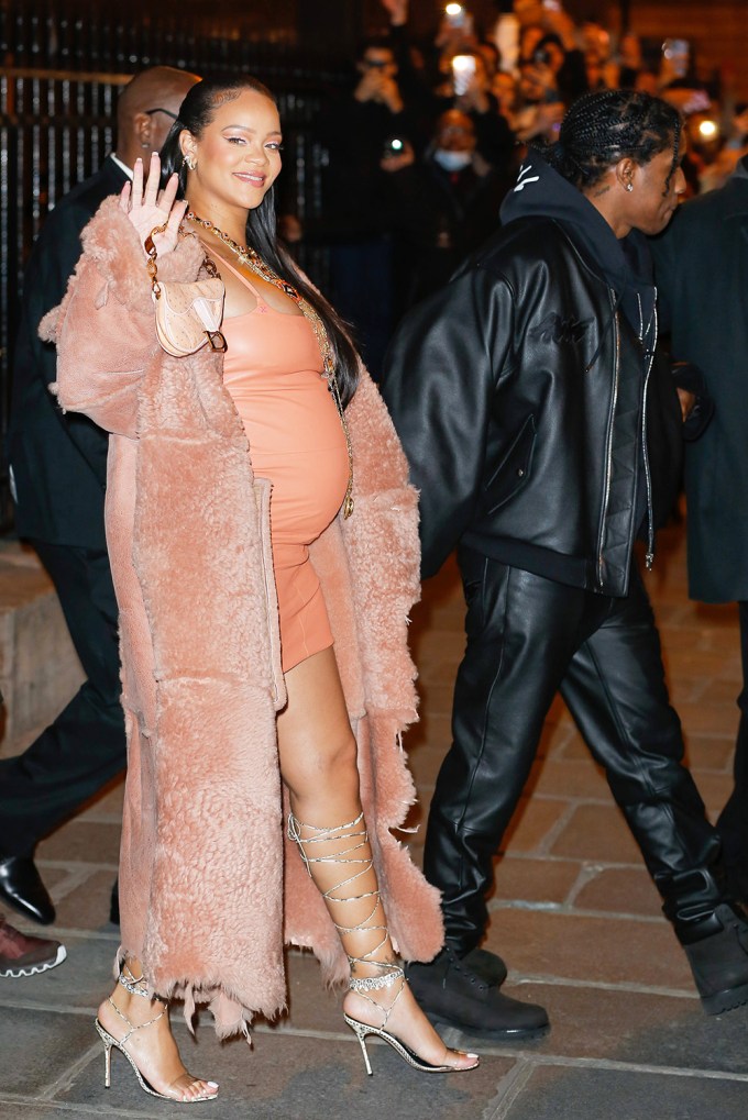 Rihanna & A$AP Rocky at Paris Fashion Week