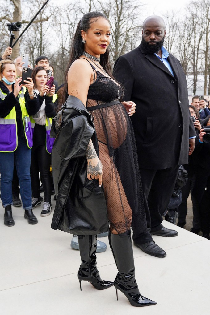 Rihanna Flaunts Her Bump At Dior
