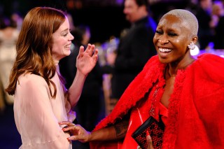 Charlotte Hope and Cynthia Erivo
28th Annual Screen Actors Guild Awards, Show, The Barker Hangar, Santa Monica, Los Angeles, USA - 27 Feb 2022