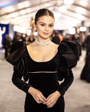 Selena Gomez
28th Annual Screen Actors Guild Awards, Roaming Arrivals, The Barker Hangar, Santa Monica, Los Angeles, USA - 27 Feb 2022
Necklace By Bulgari, Jewellery
