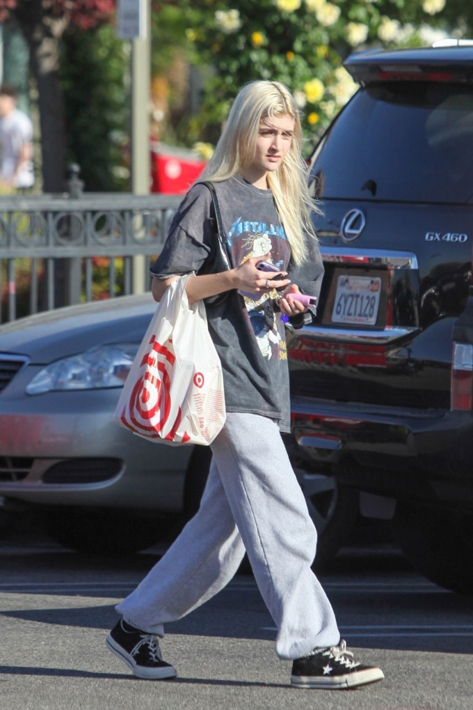 Sami Sheen Goes Shopping At Target in L.A.