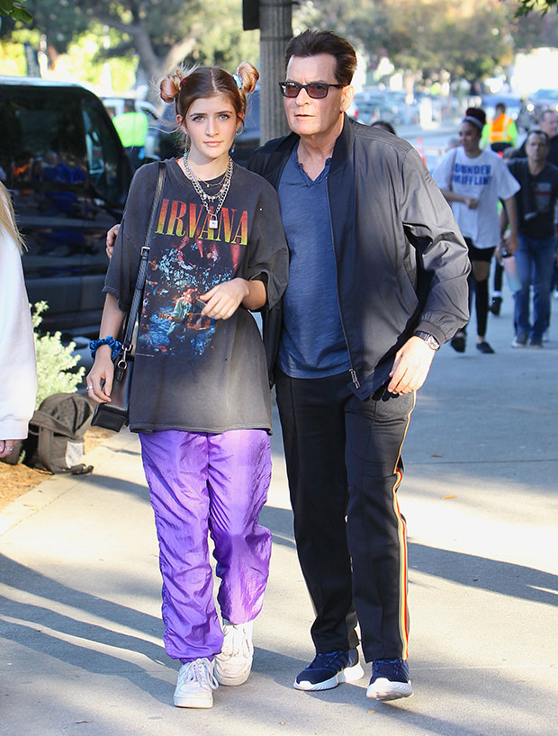 Sami Sheen Rocks Pink Outfit & Looks Like Charlie & Denise Richards –  Hollywood Life