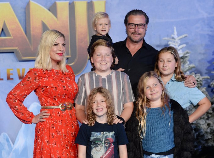 Tori Spelling & Family At The Premiere Of ‘Jumanji: The Next Level’