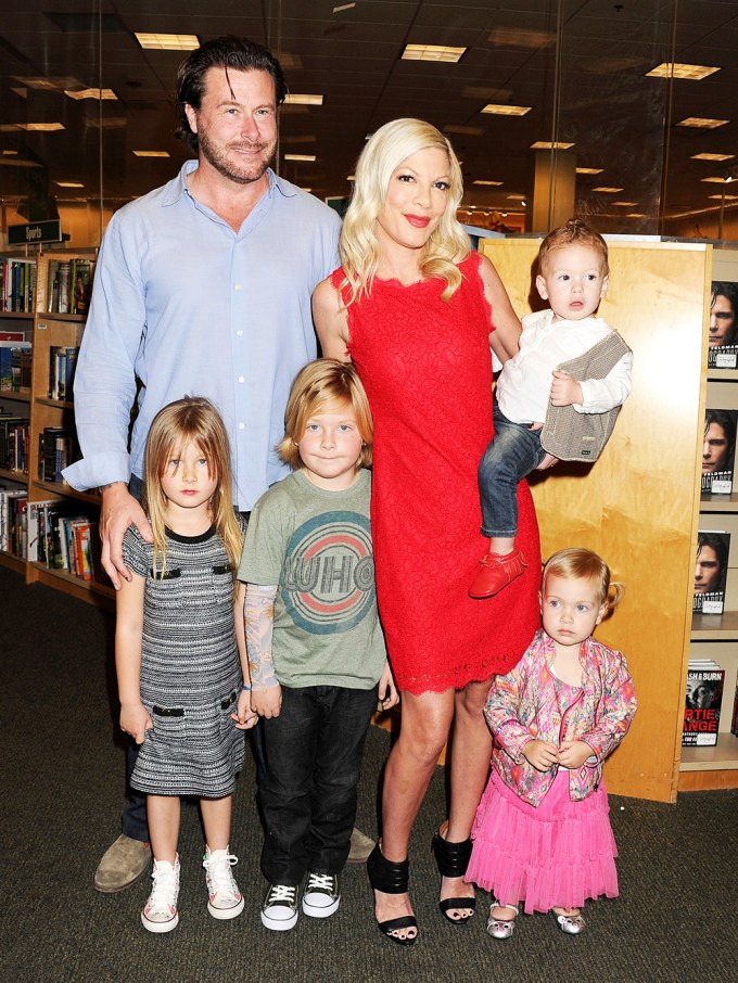 Tori Spelling & Family In 2013
