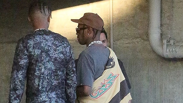 Travis Scott Seen In 1st Photos Since Birth Of Son Wolf Heading To Fanatic Super Bowl Party thumbnail