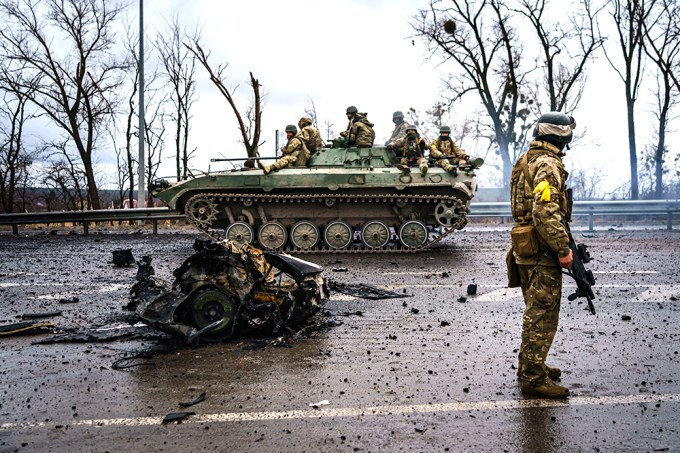 A Ukrainian Military Vehicle