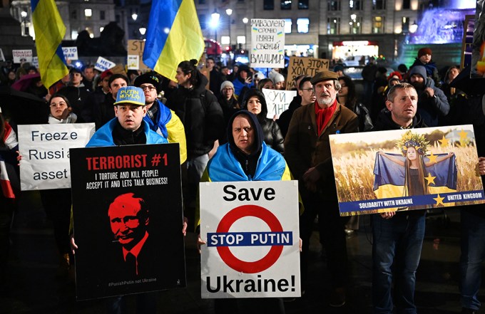 Ukrainians In London Protest