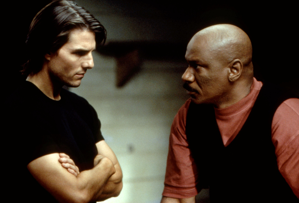 MISSION: IMPOSSIBLE II, Tom Cruise, Ving Rhames, 2000. (c) Paramount Pictures/ Courtesy: Everett Collection.